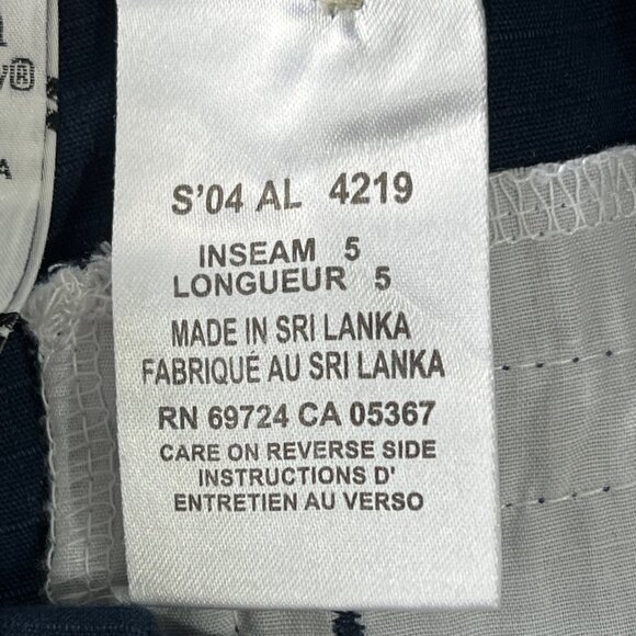 Columbia WOMEN'S SHORTS 5" INSEAM COTTON NAVY BLUE SIZE‎ 6 - Picture 10 of 11